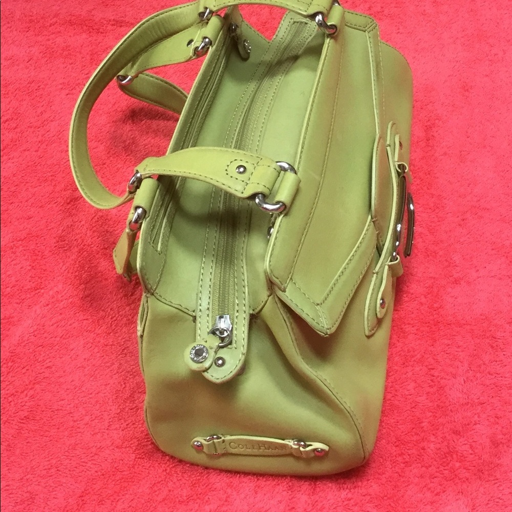 Cole Haan Avacado Green Satchel - Picture 2 of 8